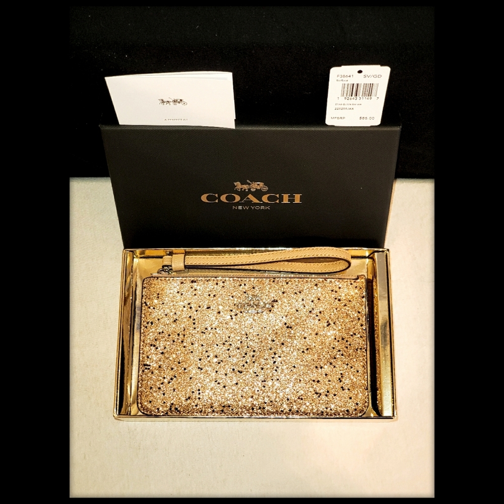 Limited💥NEW💥COACH STAR GLITTER WRISTLET!